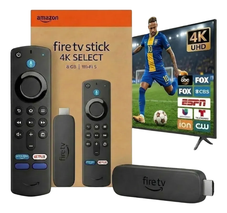 Fire TV Stick 4K - Passerelle de streaming ultra HD avec prise en charge Dolby Vision et Dolby Atmos