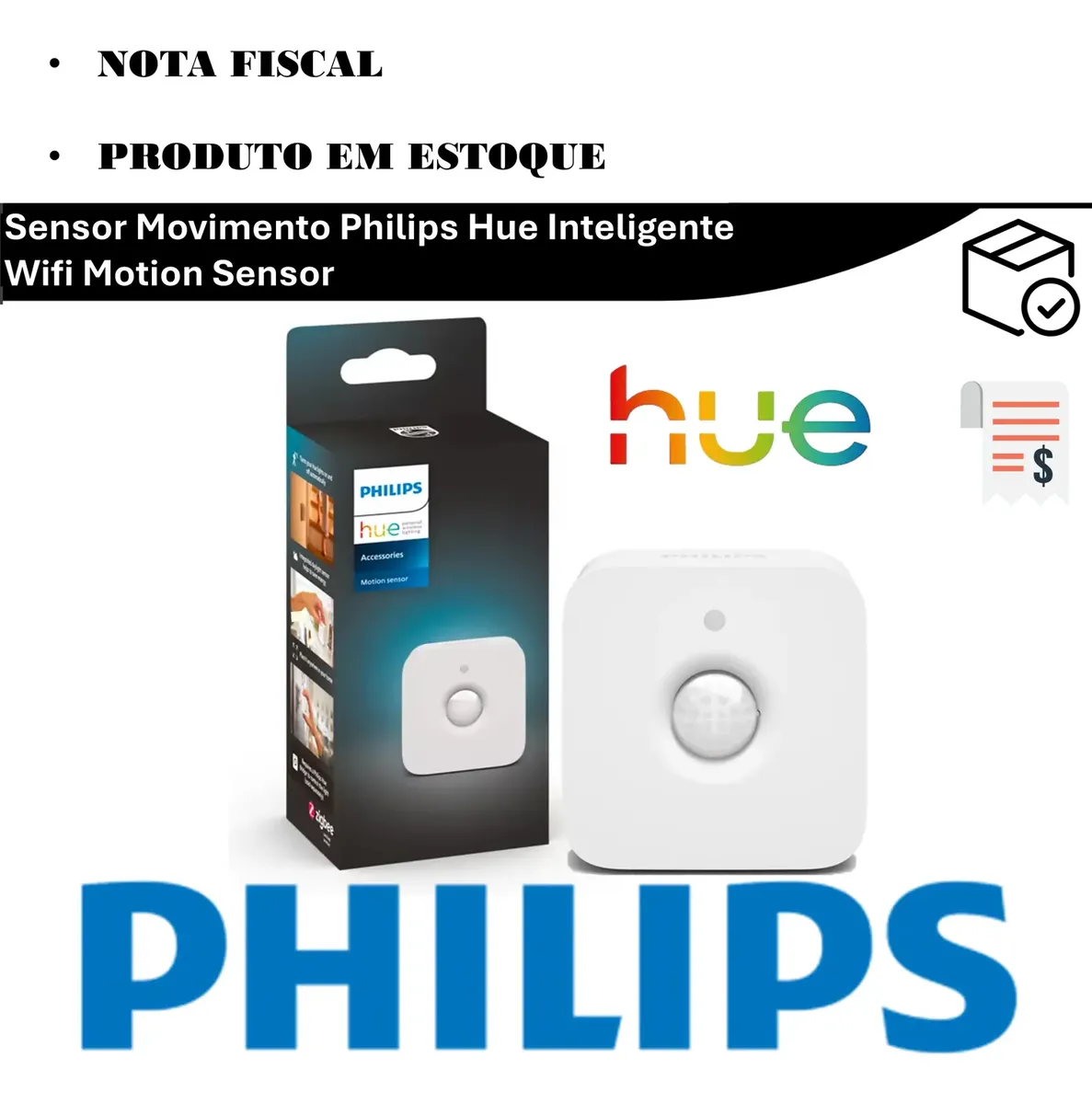 Sensore di movimento smart Philips Hue per automazione casa.